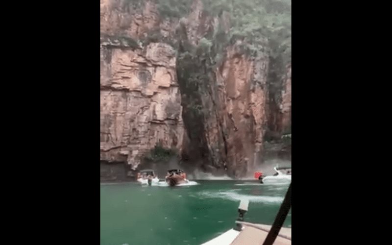 Se desprende roca en Brasil dejando 15 heridos