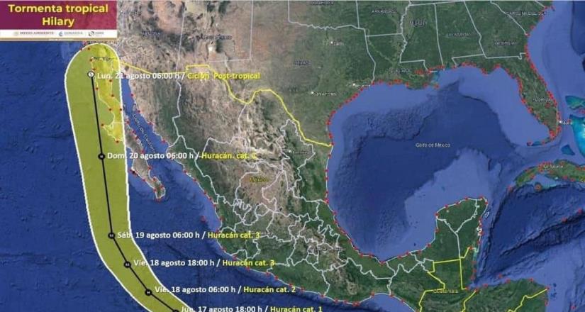 Autoridades estatales activan protocolos ante llegada de la tormenta Hilary