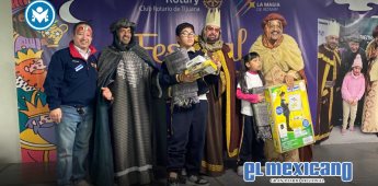 Rotarios celebraron Día de Reyes a niños de los CAM en Tijuana