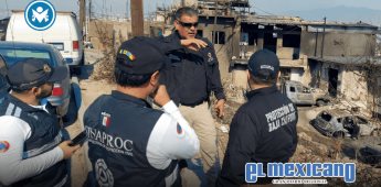 Coordinan esfuerzos Protección Civil estatal y federal ante incendios en Baja California