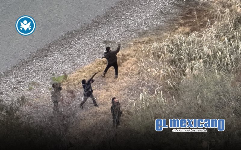 Hombres disparan contra elementos de la patrulla fronteriza para escapar de México Hombres disparan contra elementos de la patrulla fronteriza para escapar de México