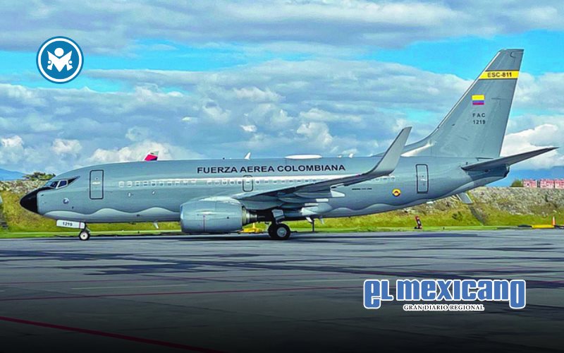 Avión militar con migrantes de EE.UU. llegó a Colombia Avión militar con migrantes de EE.UU. llegó a Colombia