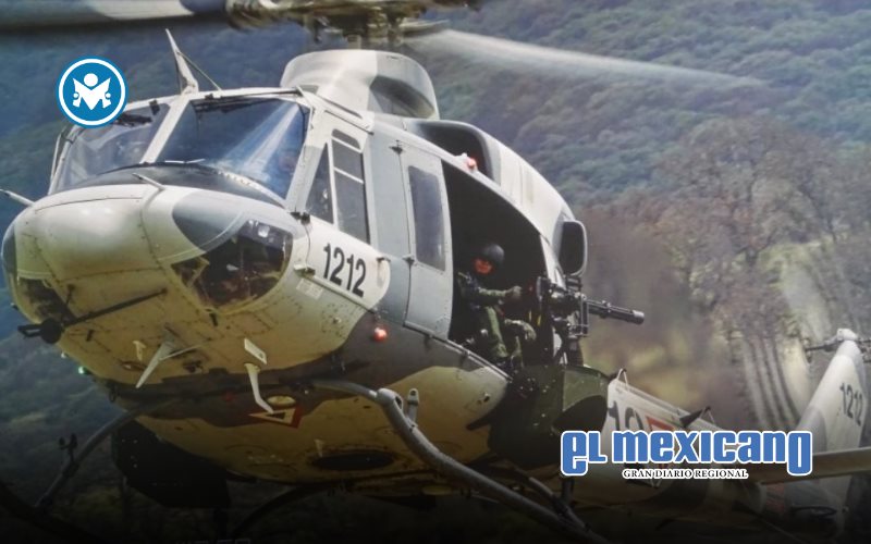 Helicóptero de la Sedena repele agresión a tiros en Apatzingán, Michoacán