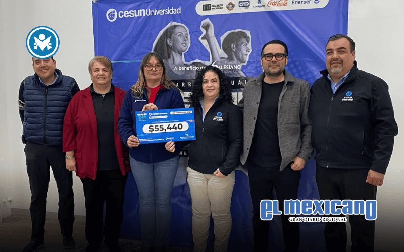 Entrega Cesun universidad donativo a Proyecto Saleciano quien lo utilizará a favor de menores migrantes y de escasos recursos