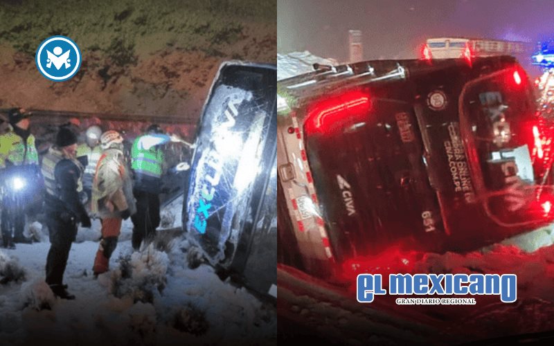 Bus interprovincial sufre despiste en Ticlio debido a intensa nevada