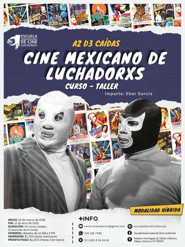 Analizarán el cine de luchadores a 2 de 3 caídas
