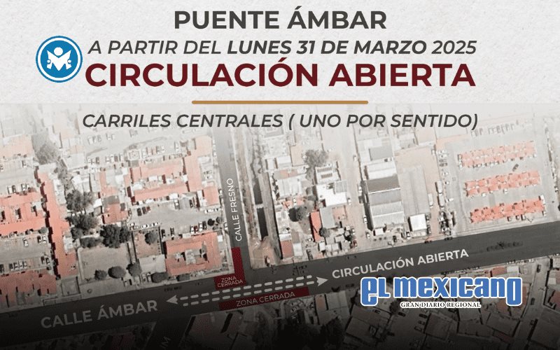 Abren carriles centrales del puente Ámbar para agilizar tránsito Abren carriles centrales del puente Ámbar para agilizar tránsito