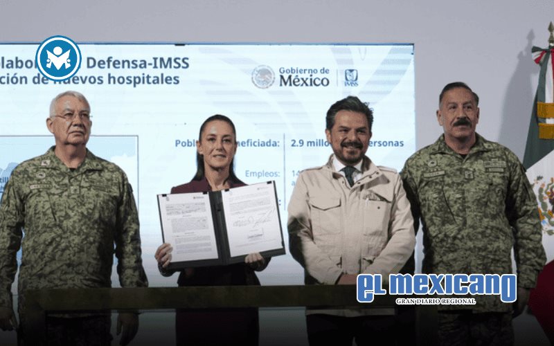 Sheinbaum anuncia que la Defensa Nacional construirá siete nuevos hospitales del IMSS en beneficio de 2.9 millones de personas Sheinbaum anuncia que la Defensa Nacional construirá siete nuevos hospitales del IMSS en beneficio de 2.9 millones de personas
