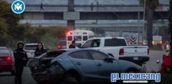 Accidente en la vía rápida provocó alto congestionamiento