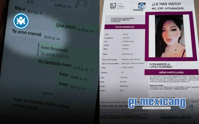 Te amo mamá: El último mensaje que Ivón le envió a su madre antes de ser asesinada Te amo mamá: El último mensaje que Ivón le envió a su madre antes de ser asesinada