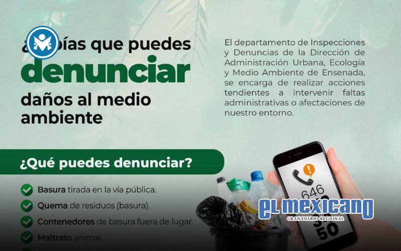 Promueve Gobierno de Ensenada la realización de denuncias ambientales