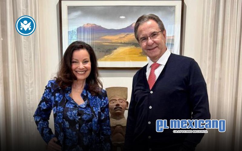 Esteban Moctezuma, embajador de México en EE.UU. conoce a Fran Drescher Esteban Moctezuma, embajador de México en EE.UU. conoce a Fran Drescher