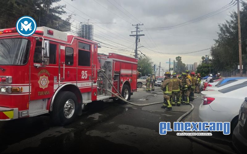 Elementos de bomberos atendieron fuga de gas en Tijuana