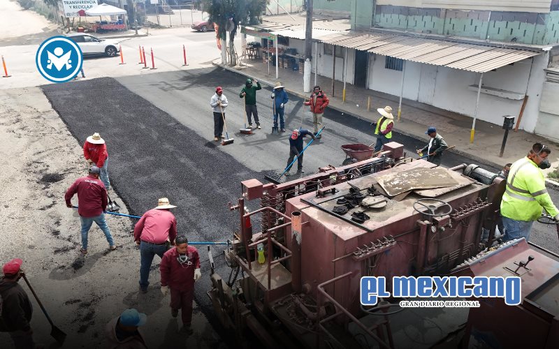 Más de 50 mil m² de vialidades están siendo mejoradas: CAM Más de 50 mil m² de vialidades están siendo mejoradas: CAM