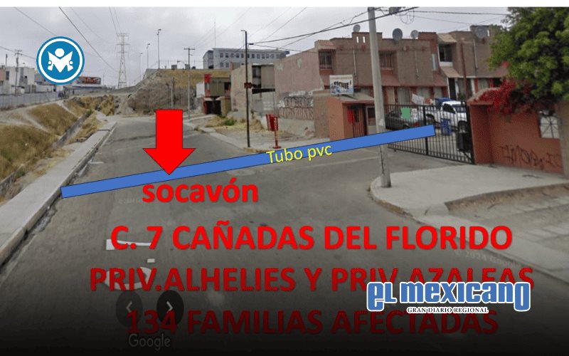 Vecinos solicitan la intervención de las autoridades ante socavón