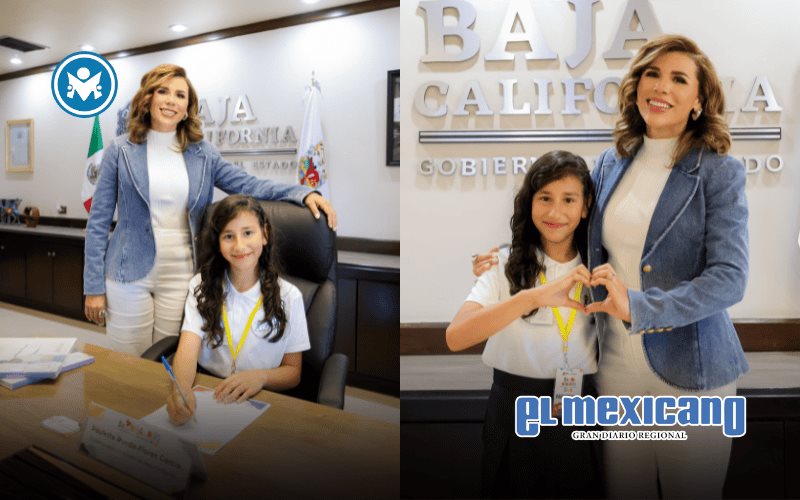 Asume niña Paulette Rueda Flores como gobernadora de Baja California por un día Asume niña Paulette Rueda Flores como gobernadora de Baja California por un día