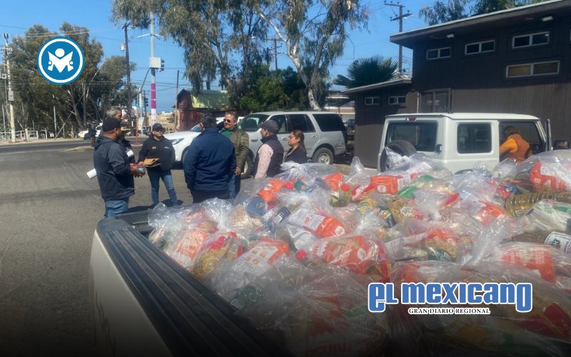 Reciben apoyos alimentarios 425 familias de Punta Banda Reciben apoyos alimentarios 425 familias de Punta Banda