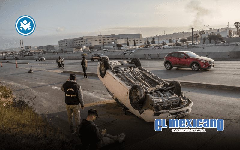 Volcadura en la vía rápida con dirección a El Florido Volcadura en la vía rápida con dirección a El Florido