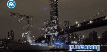 Buque Escuela Cuauhtémoc choca con puente de Brooklyn; hay dos heridos graves Buque Escuela Cuauhtémoc choca con puente de Brooklyn; hay dos heridos graves