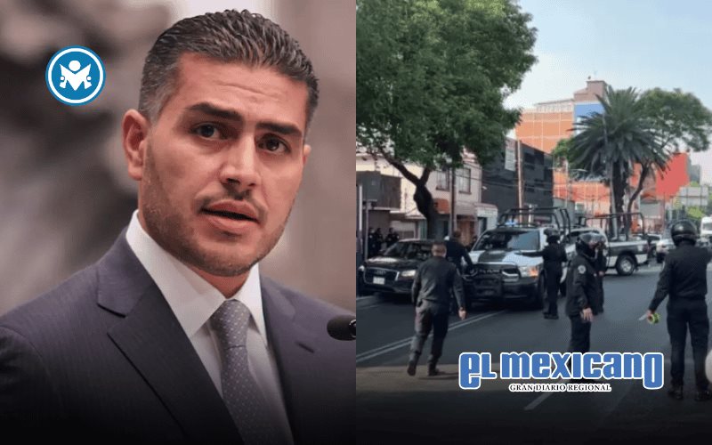 Omar Garc&iacute;a Harfuch lamenta atentado contra el equipo de Clara Brugada