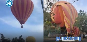 Se desploma globo aerostático en San Martín de las Pirámides; hay 12 lesionados Se desploma globo aerostático en San Martín de las Pirámides; hay 12 lesionados