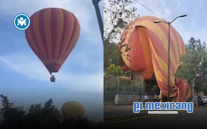Se desploma globo aerostático en San Martín de las Pirámides; hay 12 lesionados