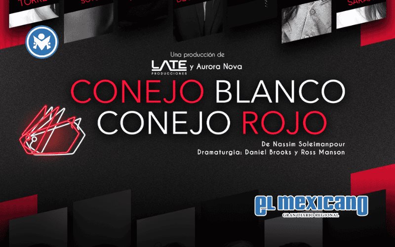 "Conejo Blanco, Conejo Rojo", regresa a La Teatrer&iacute;a; una experiencia teatral &uacute;nica e irrepetible