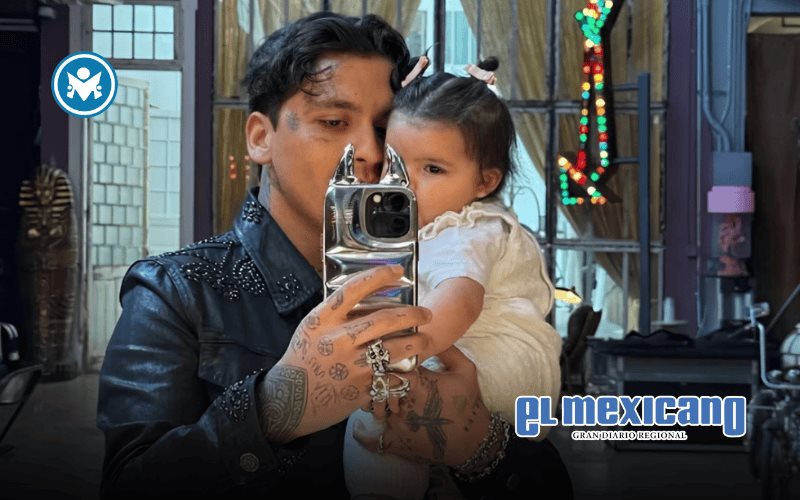 Christian Nodal se reencuentra con su hija Inti en M&eacute;xico