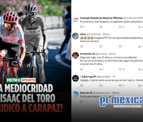 Prensa ecuatoriana tilda de mediocre a Isaac del Toro tras perder liderato en Giro de Italia