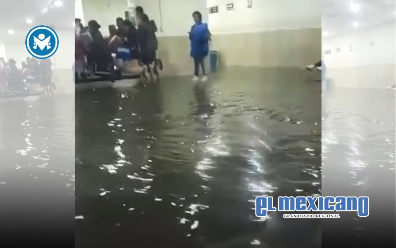 Inundación en Clínica 53 del IMSS en Los Reyes La Paz deja daños y moviliza a autoridades