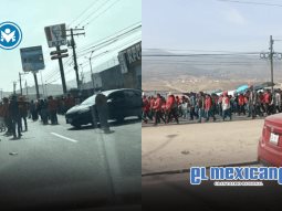 Bloqueo en la Tijuana–Tecate colapsa vialidad por protesta del Movimiento Antorchista