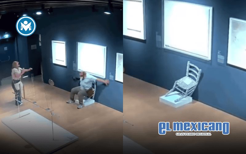 Turista destruye silla de cristales Swarovski inspirada en Van Gogh al sentarse para una foto