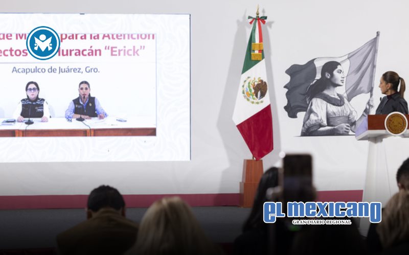 Sheinbaum llama a habitantes de las costas de Guerrero y Oaxaca a seguir con cautela ante huracán Erick; agradece acatar recomendaciones