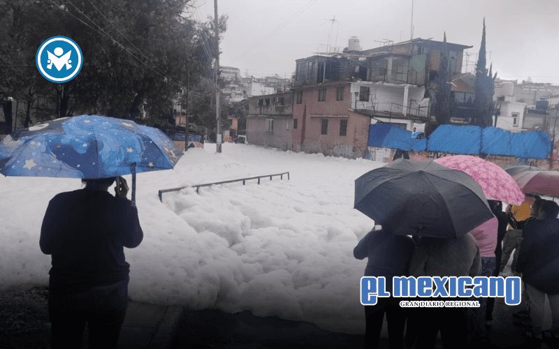Se desbordó la presa de Los Cuartos en Naucalpan Se desbordó la presa de Los Cuartos en Naucalpan