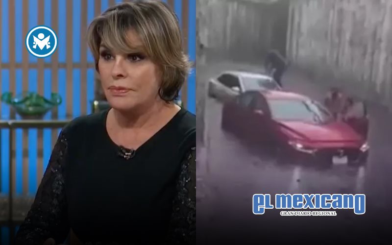 Ofelia Cano atrapada en auto durante inundación severa en Guadalajara Ofelia Cano atrapada en auto durante inundación severa en Guadalajara