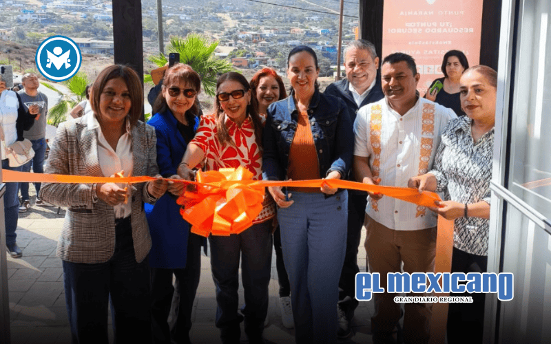 Inauguran Gobierno de Ensenada e Inmujer BC punto naranja en La Bufadora Inauguran Gobierno de Ensenada e Inmujer BC punto naranja en La Bufadora