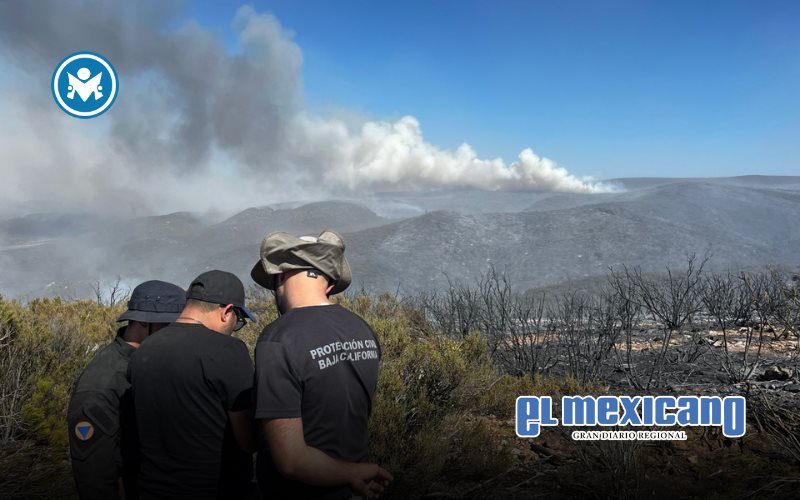 Avanza el control del incendio forestal Guadalajara 2, en Tecate Avanza el control del incendio forestal Guadalajara 2, en Tecate