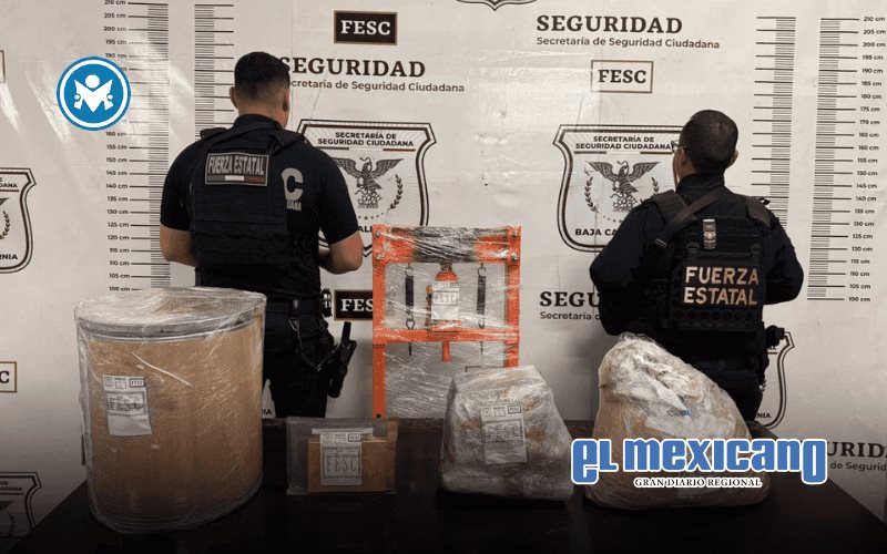 Aseguran más de 8 kilos de fentanilo en vehículo abandonado en Tijuana