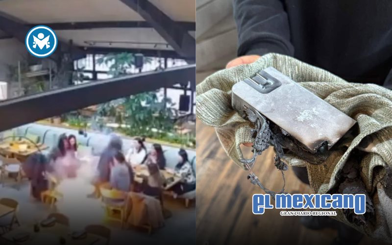 Explota batería portátil en restaurante de CDMX Explota batería portátil en restaurante de CDMX