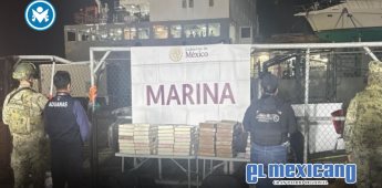 Marina asegura 200 kg de cocaína en contenedor en puerto de Ensenada