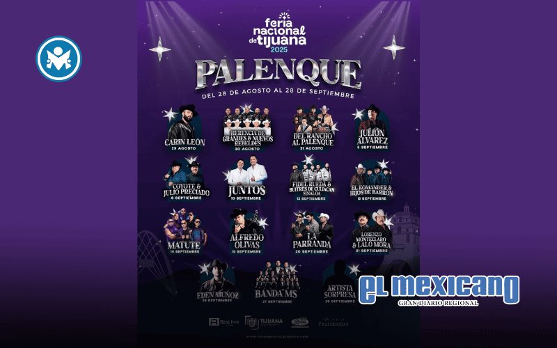 Carín León, Julión Álvarez y Banda MS lideran la cartelera del Palenque de la Feria Tijuana 2025 Carín León, Julión Álvarez y Banda MS lideran la cartelera del Palenque de la Feria Tijuana 2025