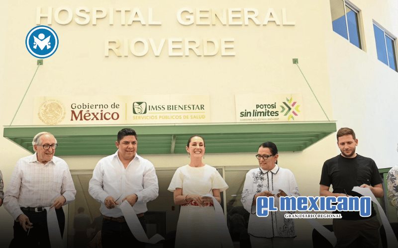 Sheinbaum inaugura Hospital General del IMSS Bienestar en Rioverde y anuncia nuevo hospital para Ciudad Valles en San Luis Potosí Sheinbaum inaugura Hospital General del IMSS Bienestar en Rioverde y anuncia nuevo hospital para Ciudad Valles en San Luis Potosí