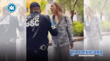 "Lady Racista": insulta a policía en la Condesa tras inmovilizar su auto