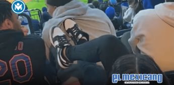 #LadyPatadas: Aficionada agrede a joven en pleno Mets vs. Yankees