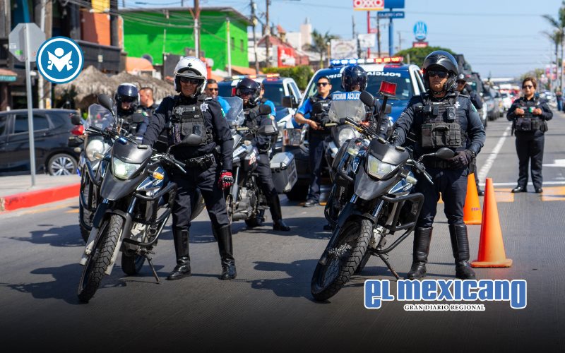 Refuerzan seguridad en zona turística de Playas de Rosarito