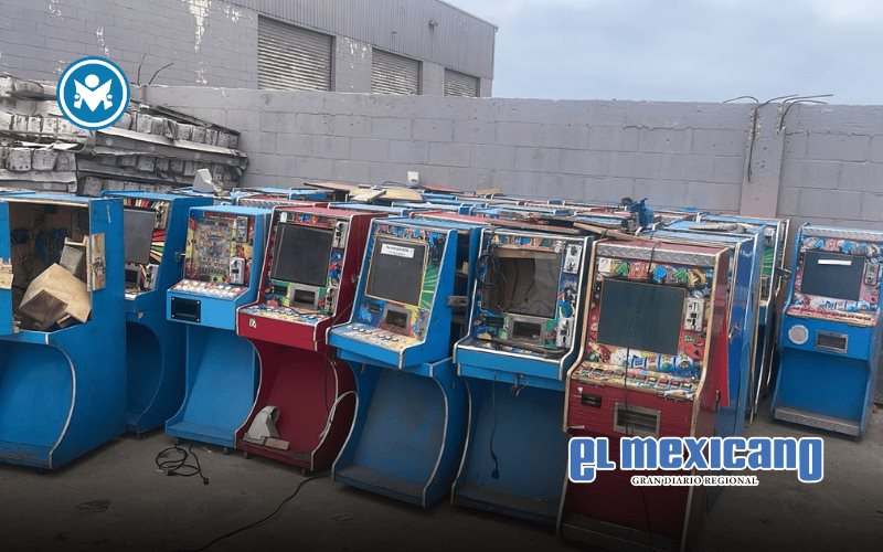 Destruyen 98 tragamonedas ilegales en Tijuana Destruyen 98 tragamonedas ilegales en Tijuana