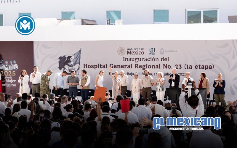 Celebra alcaldesa Claudia Agatón inauguración de la primera etapa del  Hospital General Regional No.23 del IMSS