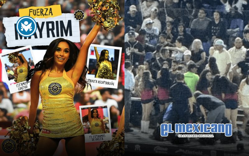 Porrista queda noqueada al ser golpeada por un bate en un partido