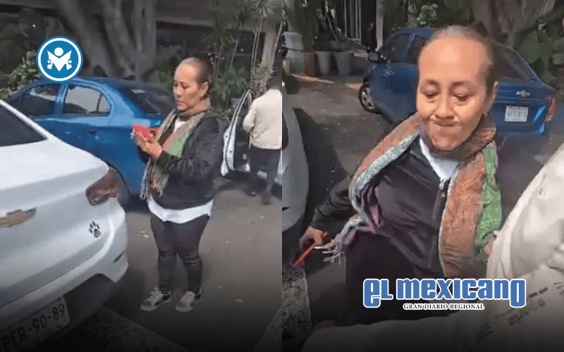 Lady Paso Peatonal agrede a policía tras multa por estacionarse sobre cruce peatonal en CDMX