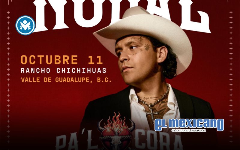 Christian Nodal regresa al Valle de Guadalupe con concierto en octubre Christian Nodal regresa al Valle de Guadalupe con concierto en octubre